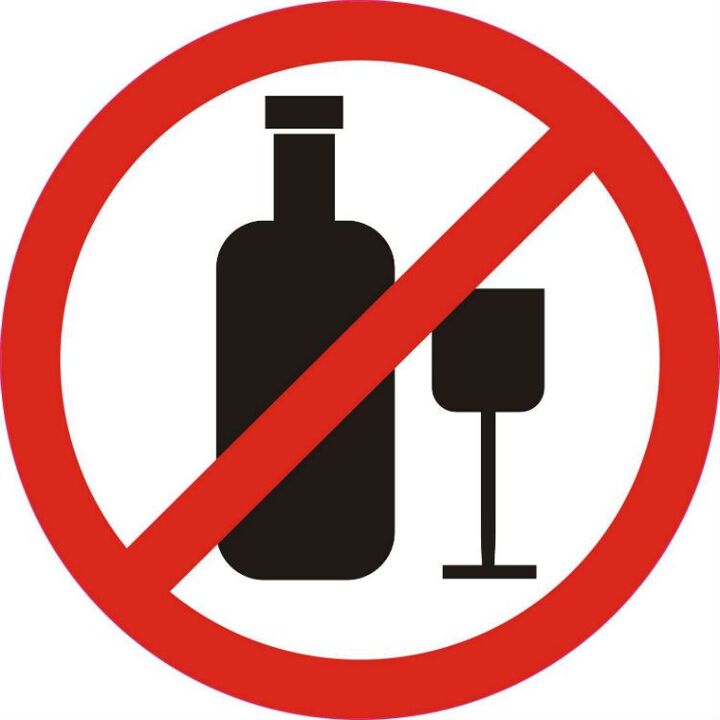 A prosztatagyulladás kezelése során az alkohol teljes elutasítása szükséges. 